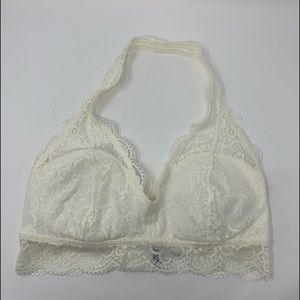 White Lace Halter Aerie Bralette